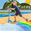 Hamburg Freeport Park Kids Scooter with Lights, Music, Adjustable Height, Ages 3-7, Blue