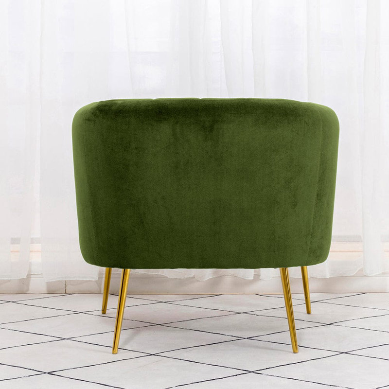 Hayler Velvet Barrel Chair