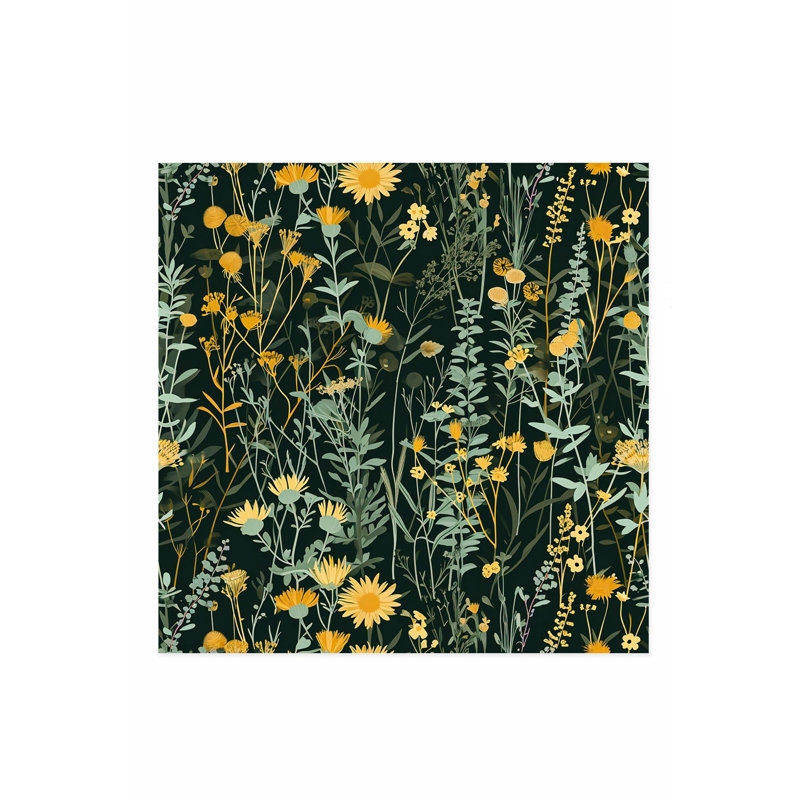 «Botanical Botanical Garden Dreams IV», reproduction d'art moderne sans cadre, H 18 po x l 18 po