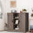 Kainaat 31.7'' Tall Floor Storage Cabinet,Bathroom Storage Cabinet with 2 Doors and 2 Open Shelves-1653143577