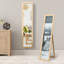 Devany Wood Flat Wall Mirror-207339598