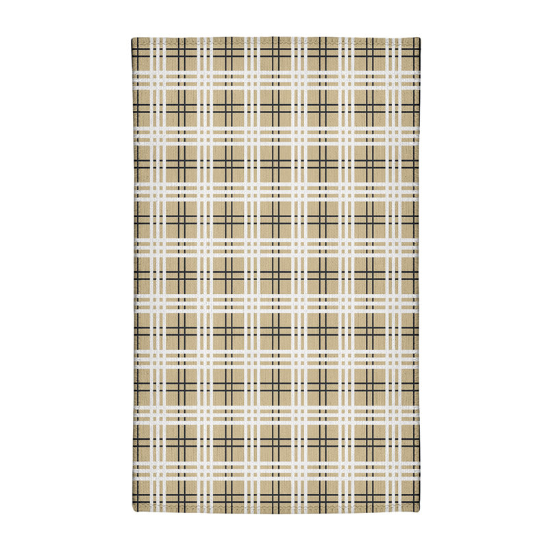 Tapis à carreaux beige, Rectangle 2 pi x 3 pi