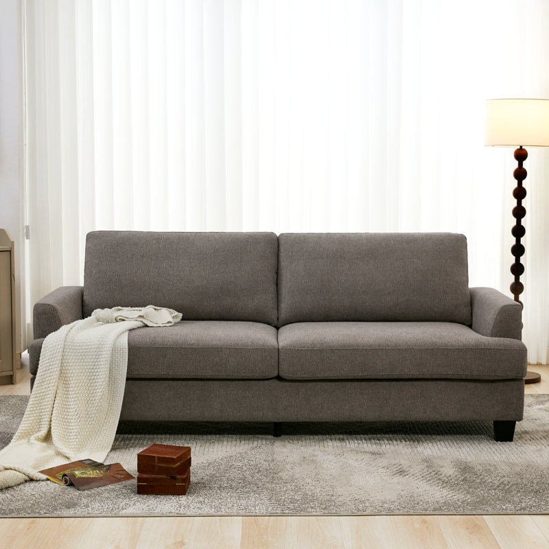 Canapé moderne à 3 places avec coussin très épais Cloud, Brun