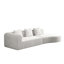 Très grand canapé modulaire profond en velours côtelé 4 places (123 po x 37 po) pour le salon, doux au toucher et sans assemblage requis-742645460