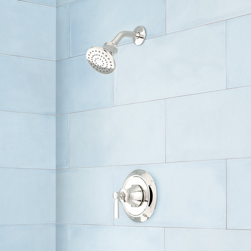 Pressure Balance Shower Set, Polished Nickel