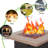 Javohn Square Stainless Steel Propane Smokeless Fire Pit Table