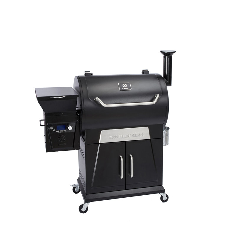 Fumoir à bois et barbecue à granulés ZGRILLS, Noir