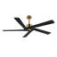 Ventilateur de plafond d'intérieur à 5 pales Baun avec télécommande-1027365002-1027365005-1049430255
