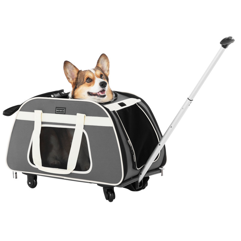 Sac de transport pour animaux avec roulettes amovibles