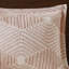 Ensemble d'édredon en jacquard de coton rosé-113361358