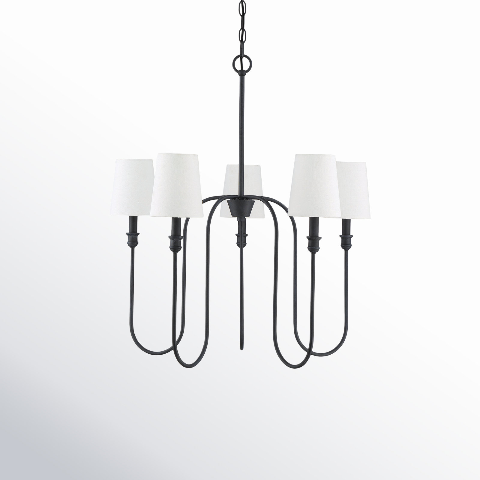 Sanibel 5-Light Chandelier, Aged Iron