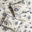Collection de literie en microfibre bleue - Lit simple/lit simple XL avec imprimé coquillages