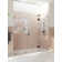 Stellar 84 in. W x 78 in. H Fully Frameless 3 Panel Inline Glass Hinged Shower Enclosure