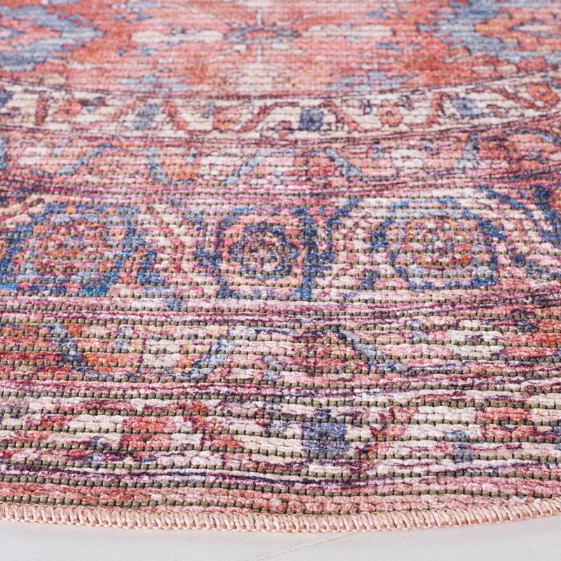 Tapis oriental performance lavable à la machine Michou Serapi, Rond 6 pi 7 po