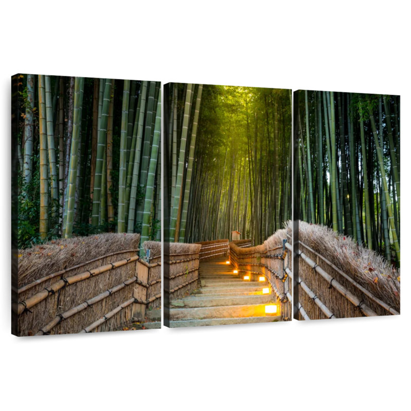Sebbie Tranquil Arashiyama Bamboo Forest, 28" H x 45" W