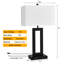 22" Dimmable Touch Control Table Lamp with Dual USB Ports-1316741869-1316741871