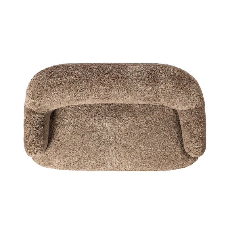 Julius Sofa - 60", Taupe Shearling