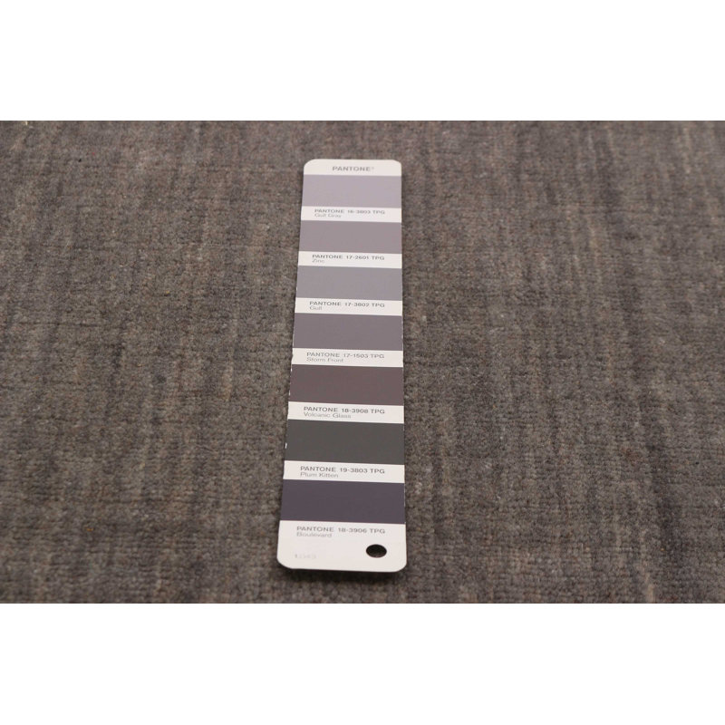 Tapis rectangulaire en laine nouvel âge unique 5 pi 8 po x 8 pi 0 po gris