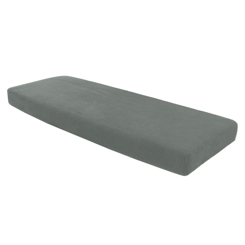 Dlerfeut Box Cushion Sofa Slipcover, Dark Cyan, 9" H x 75" W x 27.5" D