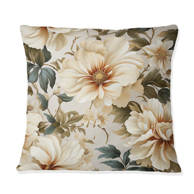 Floral Throw Pillow