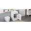 Meuble-lavabo de 20 po avec lavabo, meuble-lavabo avec tablette de porte et tablette réglable-2054580769