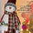 Country Snowman Statue Lighted Display