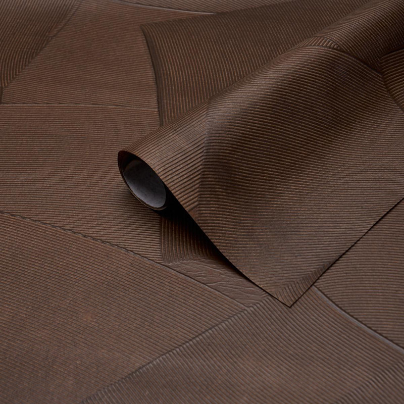 Papier peint Schumacher X David Kaihoi, Brun