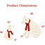 The Holiday Aisle® Large Lighted Polar Bear Family W/ 145 Pre-Strung LED Lights, Zip Ties, Ground Stakes - Red/White