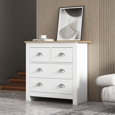Rily 80cm W Solid + Manufactured Wood Bedside Table