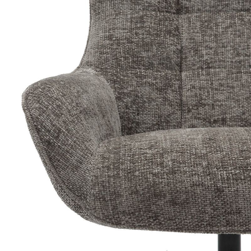 Sessel Upholstered Swivel Accent Chair, Grey/Brown/Blue