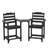 2-piece Outdoor Tall Adirondack Chair With Connecting Tray-285763806
