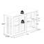 Armoire de rangement blanche avec porte vitrée. Construit pour la performance. 2 portes coulissantes et une tablette réglable pour une organisation efficace. Enduit. Fond antidérapant du plancher à l'armoire endommagée - fabriqué