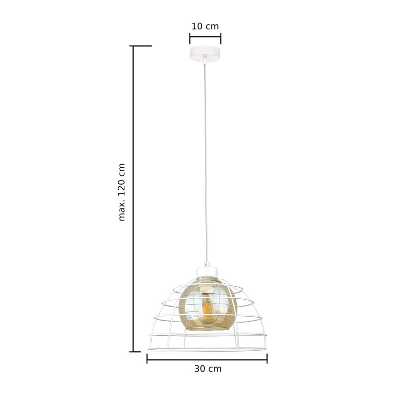 Anija 1 - Light Dome Pendant, White