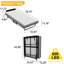 Structure de lit pliante en métal avec matelas en mousse, 4 roulettes pour faciliter la mobilité, rangement à profil mince, chambre à coucher et chambre d'amis noir, mouvement à roulement à haute densité, bon dortoir