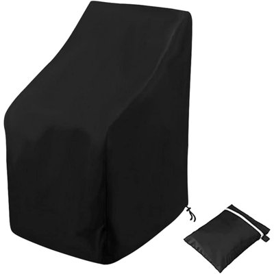 Stacking Outdoor Chair Cover – Waterproof Patio Furniture Protector Black
