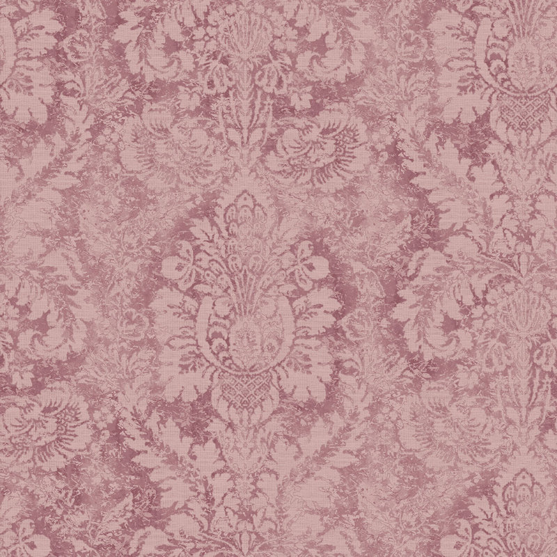 Garretson 10m x 52.8cm Satin Wallpaper Roll, Plum