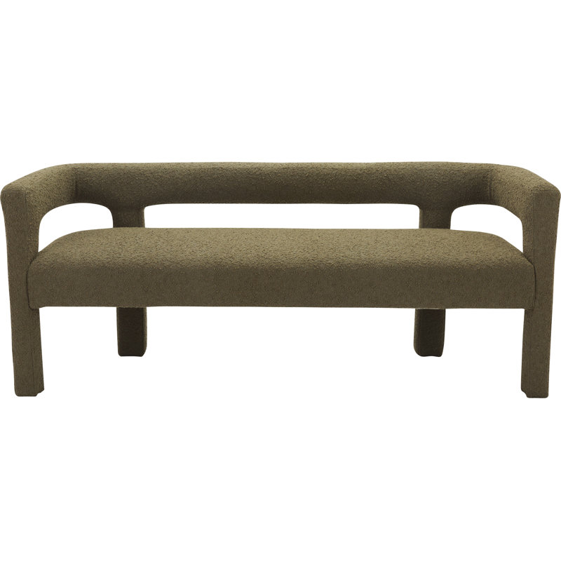 Banc en cèdre 67 po Cedernier, Tissu olive olive
