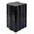 2-In-1 Irregular Mgo End Table, Split Design, Small Space Friendly,Indoor Outdoor Use,Black Color-2037127471