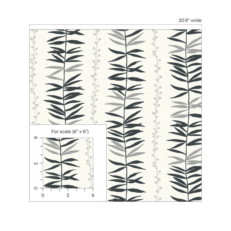 Rouleau de papier peint L 33 pi x l 20,9 po, Ombre