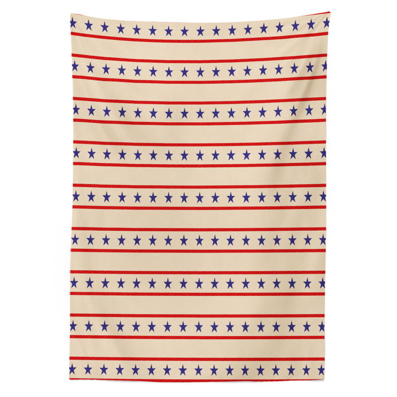 Primitive Geometric Tablecloth, 84" L x 60" W