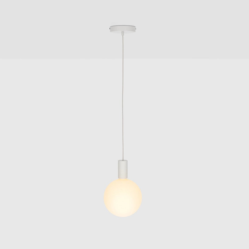 Alumina Sphere V Mini LED Globe Pendant Light - Matte White, 5" Diameter