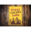 Plaque en aluminium Crazy Chicken Lady-58562405