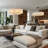Jakarie Modern Drum Rectangle Alabaster Gold Chandeliers for Living Room Dining Room Kitchen Island(Bulbs Included)