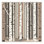 Tapis à rayures moelleux et moelleux de style scandinave beige