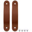 Vidaxl Cabinet Handles Wall-Mounted Brown PU Hardware Storage Accessories