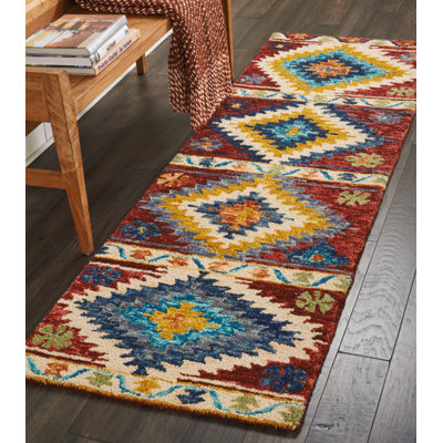 Abhijeet Wool Southwestern Indoor Rug