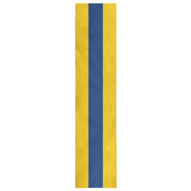 New Orleans Football Stripes Table Runner, 90" x 16", Cotton Blend, Dallas Football Stripes White/Blue
