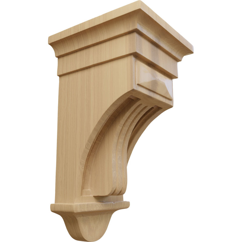 Corbeille cannelée surélevée l 6 6 po x P 6 1/2 po x H 12 po cerise (paquet de 4), Cerisier