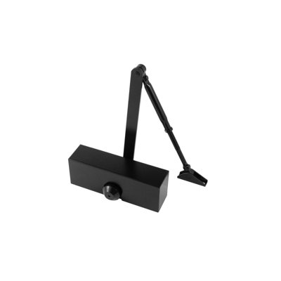 Overhead Door Closer Surface Mounted 73 Series Black Fire Rated