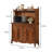 Classic Oak Solid Wood Large Capacity Sideboard
